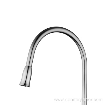 Premium Goose Neck Golden Brass Kitchen Faucet Mixer